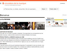 Tablet Screenshot of circulationmusique.com